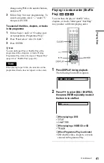 Preview for 41 page of Sony DVP-F25 Operating Instructions Manual