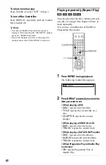 Preview for 42 page of Sony DVP-F25 Operating Instructions Manual