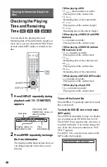 Preview for 46 page of Sony DVP-F25 Operating Instructions Manual