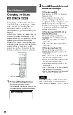 Preview for 48 page of Sony DVP-F25 Operating Instructions Manual