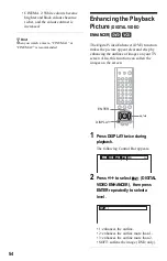 Предварительный просмотр 54 страницы Sony DVP-F25 Operating Instructions Manual