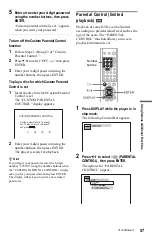 Предварительный просмотр 57 страницы Sony DVP-F25 Operating Instructions Manual