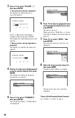 Предварительный просмотр 58 страницы Sony DVP-F25 Operating Instructions Manual