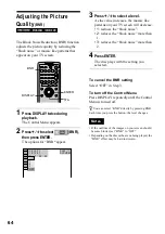 Предварительный просмотр 64 страницы Sony DVP-F41M Operating Instructions Manual