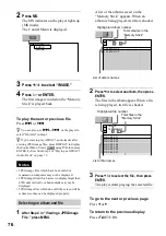 Предварительный просмотр 76 страницы Sony DVP-F41M Operating Instructions Manual