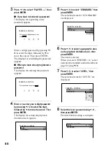 Предварительный просмотр 80 страницы Sony DVP-F41M Operating Instructions Manual