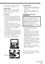 Предварительный просмотр 11 страницы Sony DVP-F5 - Portable Cd/dvd Player Operating Instructions Manual