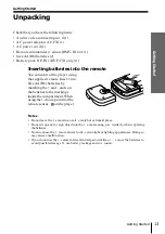 Предварительный просмотр 13 страницы Sony DVP-F5 - Portable Cd/dvd Player Operating Instructions Manual