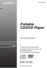 Sony DVP-FX720 Operating Instructions Manual предпросмотр