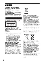 Preview for 2 page of Sony DVP-FX720 Operating Instructions Manual