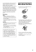 Preview for 3 page of Sony DVP-FX720 Operating Instructions Manual