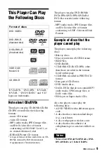 Preview for 9 page of Sony DVP-FX720 Operating Instructions Manual