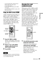 Preview for 23 page of Sony DVP-FX720 Operating Instructions Manual