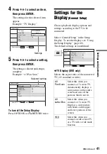 Preview for 41 page of Sony DVP-FX720 Operating Instructions Manual