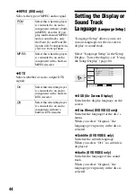 Preview for 44 page of Sony DVP-FX720 Operating Instructions Manual