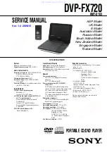 Sony DVP-FX720 Service Manual предпросмотр