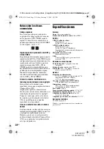 Preview for 122 page of Sony DVP-FX730 - Portable Dvd Player Operating Instructions Manual