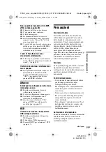 Preview for 147 page of Sony DVP-FX730 - Portable Dvd Player Operating Instructions Manual