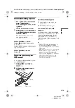 Preview for 169 page of Sony DVP-FX730 - Portable Dvd Player Operating Instructions Manual