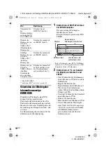 Preview for 88 page of Sony DVP-FX740DT Operating Instructions Manual