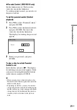 Preview for 21 page of Sony DVP-FX750 Operating Instructions Manual