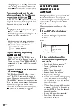 Preview for 12 page of Sony DVP-FX770 Operating Instructions Manual