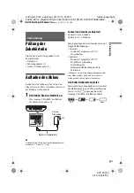 Preview for 49 page of Sony DVP-FX780 Operating Instructions Manual