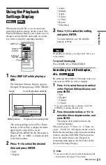 Preview for 21 page of Sony DVP-FX850 Operating Instructions Manual