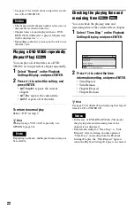 Preview for 22 page of Sony DVP-FX850 Operating Instructions Manual