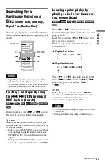 Preview for 23 page of Sony DVP-FX850 Operating Instructions Manual