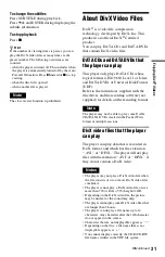 Preview for 31 page of Sony DVP-FX850 Operating Instructions Manual