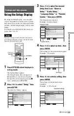 Preview for 33 page of Sony DVP-FX850 Operating Instructions Manual