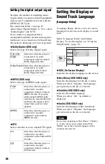 Preview for 36 page of Sony DVP-FX850 Operating Instructions Manual