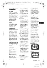 Предварительный просмотр 3 страницы Sony DVP-FX870 Operating Instructions Manual