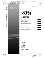 Preview for 1 page of Sony DVP-FX875 Operating Instructions Manual