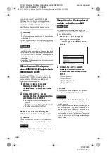 Preview for 124 page of Sony DVP-FX875 Operating Instructions Manual