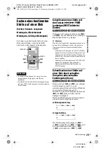 Preview for 125 page of Sony DVP-FX875 Operating Instructions Manual