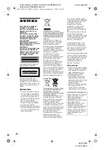 Preview for 154 page of Sony DVP-FX875 Operating Instructions Manual