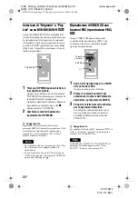 Preview for 222 page of Sony DVP-FX875 Operating Instructions Manual