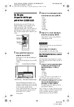 Preview for 272 page of Sony DVP-FX875 Operating Instructions Manual