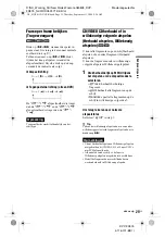 Preview for 275 page of Sony DVP-FX875 Operating Instructions Manual