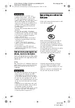 Preview for 296 page of Sony DVP-FX875 Operating Instructions Manual