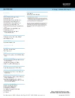 Preview for 2 page of Sony DVP-FX950 - Portable Dvd Player Specifications