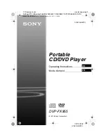 Предварительный просмотр 1 страницы Sony DVP-FX955 Operating Instructions Manual