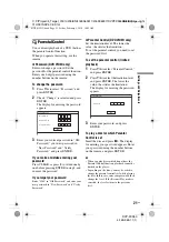 Предварительный просмотр 21 страницы Sony DVP-FX955 Operating Instructions Manual