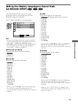 Предварительный просмотр 59 страницы Sony DVP-K360 Operating Instructions Manual