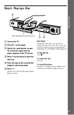 Предварительный просмотр 17 страницы Sony DVP-K370 Operating Instructions Manual