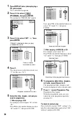 Предварительный просмотр 36 страницы Sony DVP-K370 Operating Instructions Manual