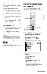 Предварительный просмотр 37 страницы Sony DVP-K370 Operating Instructions Manual