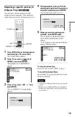 Предварительный просмотр 39 страницы Sony DVP-K370 Operating Instructions Manual